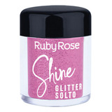 Glitter Solto Shine Ruby Rose Fuchsia