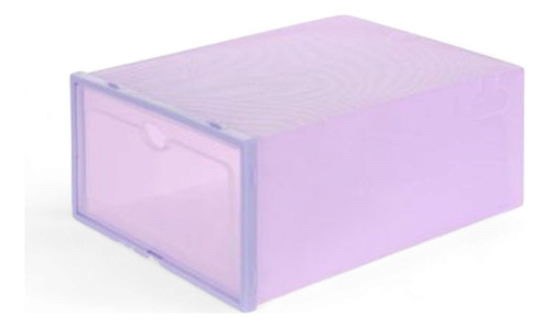 Caja Organizadora De Zapatos Pack 2 Color Violeta