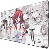 Mouse Pad Grande Quintillizas Miku Manga Arte Gamer 30x70cm