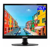 Monitor Led 15 Slim Hdmi, 5ms, 60hz, Pctop - Pc1510 Cor Preto 100v/240v