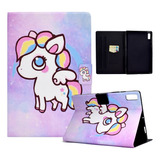 Funda Para Tablet Lenovo Tab M Con Diseño De Poni De Colores