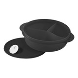 Tupperware  Plato Con Divisiones Negro 1 L