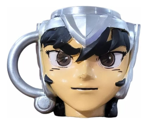 Caneca 3d Seiya De Pégasus Cavaleiros Do Zodiaco Anime Geek