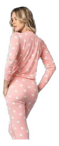 Pijama Entero Cosmos Estrellas Algodon Spand Mujer Promesse 