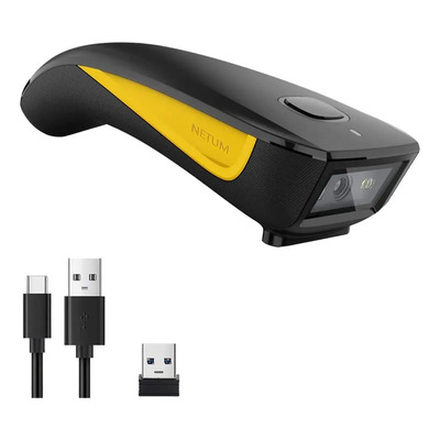 Escáner De Códigos Netum C750 2d Bluetooth Inalámbrico Color Amarillo Tipo De Conector Del Cable Usb | Meses sin interés