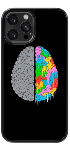 Funda Para Celular Lgbt Pride Love Cerebro Arcoiris Negro