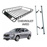 Barras Transversales + Canastilla Para Chevrolet Aveo Over