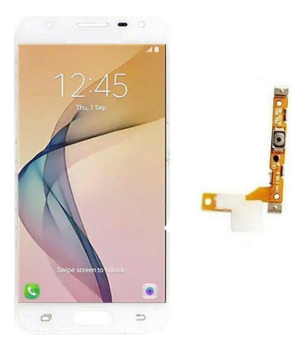 Tela Display Touch Para Galaxy J5 Prime Branco + Flex Power