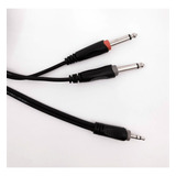 Cable Mini Plug Estereo 3,5 Pl Mono 6,5 (2) 6m Kwc 9005 Neon