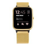 Relógio Mormaii Life Smartwatch Esteira Dourado Molifeam/7d