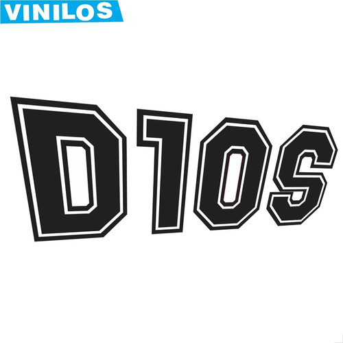 Vinilo D10s Logo Maradona Dios