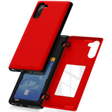 Funda Bumper Uso Rudo Porta Tarjetas Para Galaxy Note 10/10+