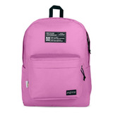 Mochila Jansport Recycled Superbreak Js0a4qvc7s4 Morada Color Rosa Chicle Diseño De La Tela Liso