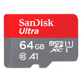 Tarjeta De Memoria Sandisk Sdsquar-064g-gn6ma  Ultra Con Adaptador Sd 64gb