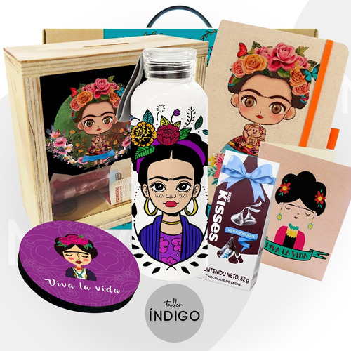 Valija Lovely Frida Kahlo Artesanal Personalizada/ Alcancía