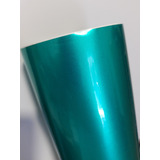 Envelopamento Vinil Cromo Adesivo Verde Mar Com 1,52m X 1m
