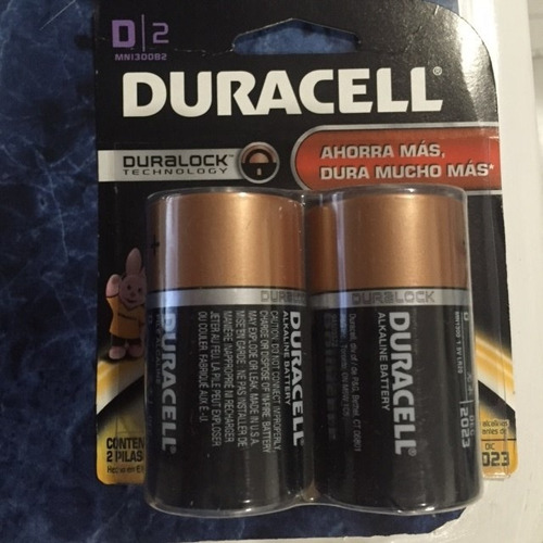 Pila Duracell Tamaño D Paquete On 2 Pilas