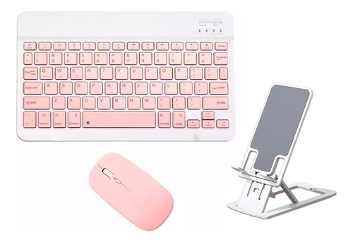 Kit De Teclado Bluetooth Con Ratón Soporte Teléfono/tablet