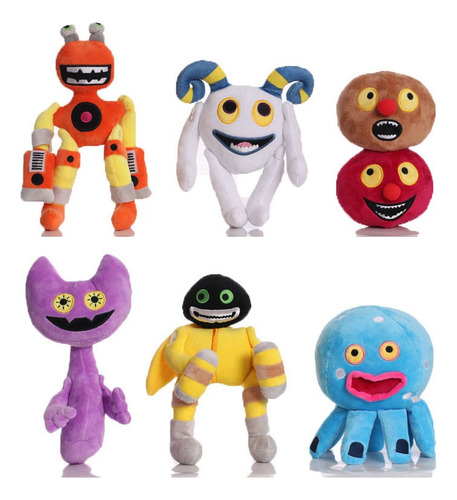 6pcs My Singing Monsters Muñeca Peluche Juguete Niños Regalo