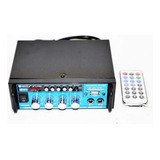 Amplificador Estéreo Bluetooth Usb Sd Mp3 Karaoke 2 Canales