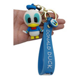 Llavero Disney De El Pato Donald Bebe Parado Goma 7 Cm 