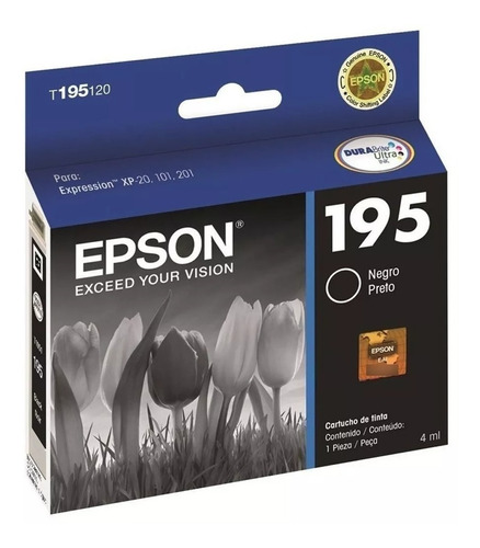 Tintas Epson 195 T195 Original Negro Xp201 Xp211