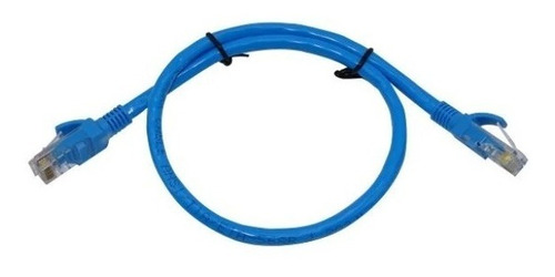 Cable De Red Patch Cord Certificado Cat5e 0.5 Mts 50cm Azul