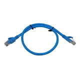 Cable De Red Patch Cord Certificado Cat5e 0.5 Mts 50cm Azul
