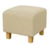 Puff Cubo 45 X 45 Retro Escandinavo Chenille Antidesgarro