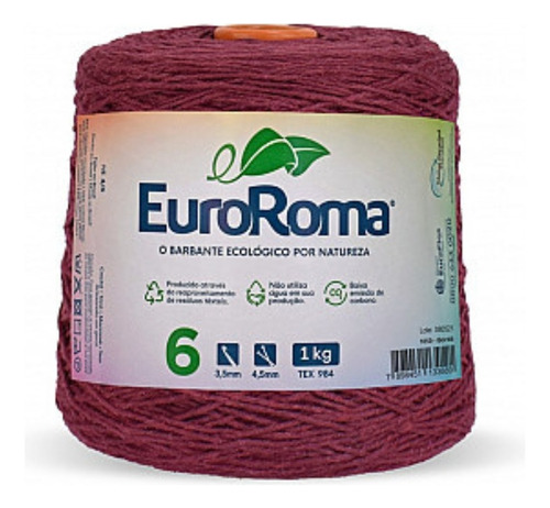 Barbante Colorido Euroroma 4/6 - 1 Kilo - 1016 Metros