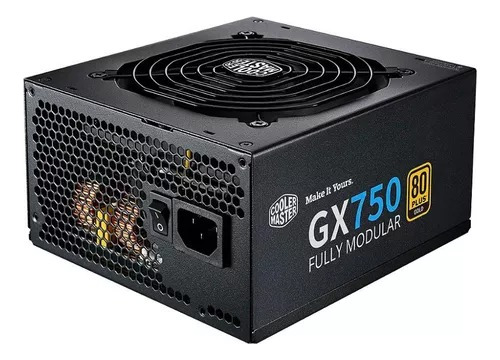 Fonte Cooler Master Gx750 80 Plus Gold Full Modular 750w