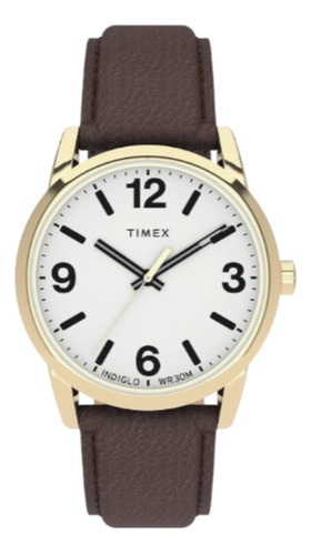 Reloj Timex Tw 2u71500 9j 38mm Correa De Piel Hombre 