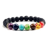 Pulsera  Yoga 7 Chakras Volcanica Energia Curativa