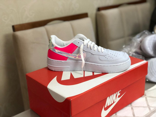 Tênis Nike Air Force Branco/rosa 38