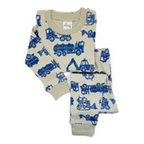 Pijama Largo Niños/as 100% Algodón Grúa