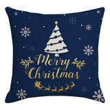 Funda De Almohada Decorativa Con Diseño De Feliz Navidad, 45