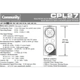 Cross Over Pasivo 2 Vias 200w Pro Pa Bafle Community Cpl-27