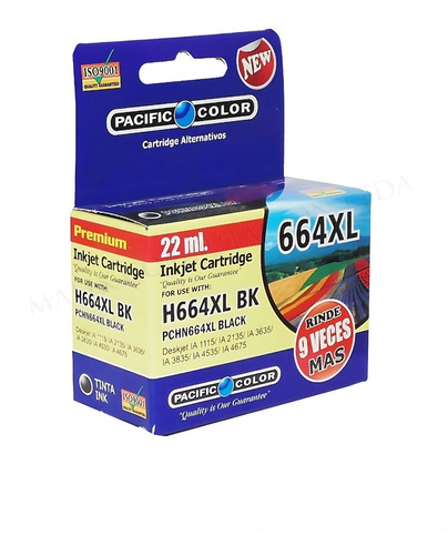 Cartridge Hp664xl Negro Para Hp Deskjet 4675