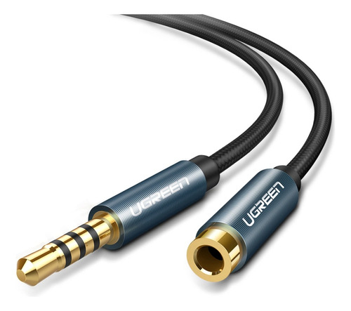Cable Extension Auricular + Mic 3,5mm 4 Contactos 2m Ugreen