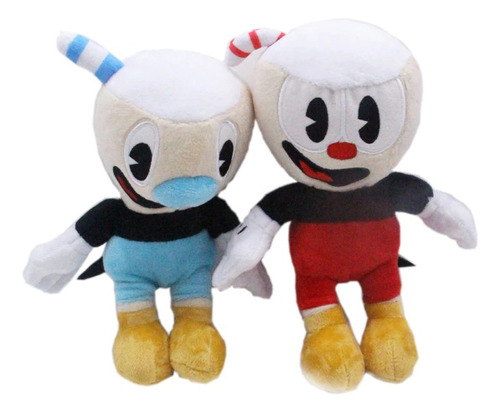 Pack 2 Peluches Cuphead Y Mugman, Envío Gratis