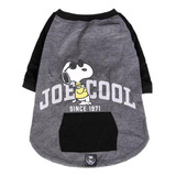 Roupa Para Cachorro Camiseta Manga Longa Snoopy Joe Cool Gg