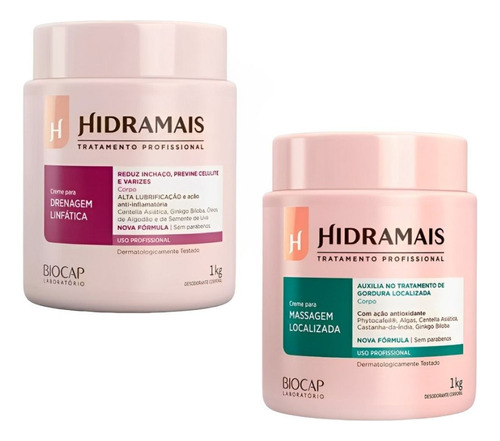 Kit 2 Hidramais Massagem Localizada + Drenagem Linfática 1kg