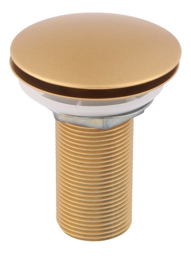 Valvula Click Inox Para Banheiro Lavatorio Dourado Potenza