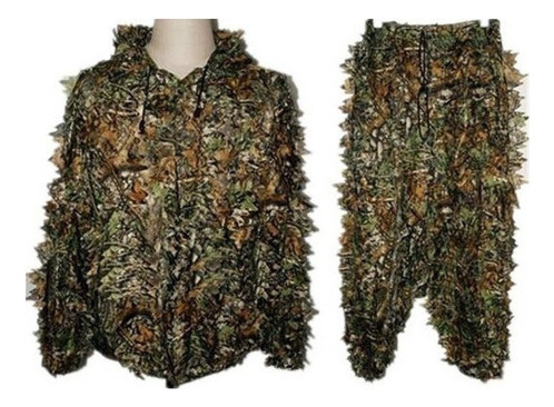 Roupa Camuflada 3d For Paintball Sniper Masculina Cascada [u