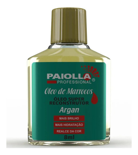 Paiolla- Óleo Restaurador De Argan -8 Ml -óleo De Marrocos