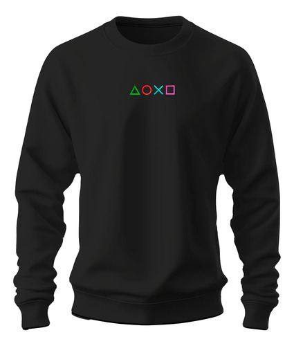Sudadera Sweater Bordado Consola Video Juego Logo Botones