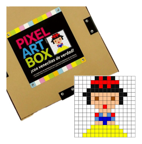 Juego Didáctico Kit Mosaico P/niño Blancanieves Pixel Artbox
