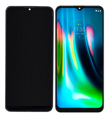 Tela Frontal Display Lcd Touch Compatível Moto G9 Play C/aro