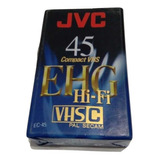 Cassette Vhs-c Tc45 Vhsc Jvc Hifi Ehg Y Hay Limpia Cabezales