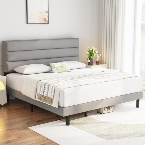 Iyee Nature Base De Cama Individual Con Cabecero, Plataforma